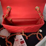 chanel as3737 mini flap bag lambskin enamel gold tone metal red 007 luxibags.ru .jpg