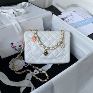 chanel as3737 mini flap bag lambskin enamel gold tone metal white 002 luxibags.ru .jpg