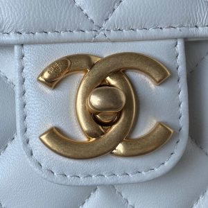 chanel as3737 mini flap bag lambskin enamel gold tone metal white 003 luxibags.ru .jpg