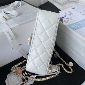 chanel as3737 mini flap bag lambskin enamel gold tone metal white 006 luxibags.ru .jpg