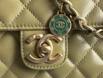 chanel as3737 mini flap bag lambskin enamel gold tone metal yellow 003 1 luxibags.ru .jpg