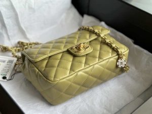 chanel as3737 mini flap bag lambskin enamel gold tone metal yellow 004 1 luxibags.ru .jpg