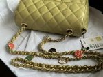 chanel as3737 mini flap bag lambskin enamel gold tone metal yellow 005 1 luxibags.ru .jpg