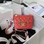chanel as3738 mini flap bag lambskin enamel gold tone metal red 028 luxibags.ru .jpg