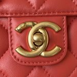 chanel as3738 mini flap bag lambskin enamel gold tone metal red 030 luxibags.ru .jpg