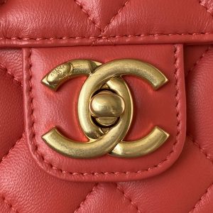 chanel as3738 mini flap bag lambskin enamel gold tone metal red 030 luxibags.ru .jpg