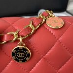 chanel as3738 mini flap bag lambskin enamel gold tone metal red 032 luxibags.ru .jpg