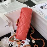 chanel as3738 mini flap bag lambskin enamel gold tone metal red 033 luxibags.ru .jpg