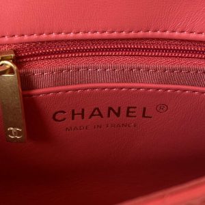 chanel as3738 mini flap bag lambskin enamel gold tone metal red 035 luxibags.ru .jpg