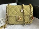 chanel as3738 mini flap bag lambskin enamel gold tone metal yellow 002 luxibags.ru .jpg