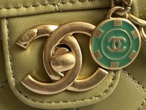 chanel as3738 mini flap bag lambskin enamel gold tone metal yellow 003 luxibags.ru .jpg