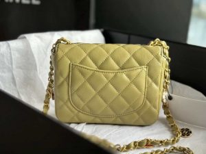 chanel as3738 mini flap bag lambskin enamel gold tone metal yellow 004 luxibags.ru .jpg