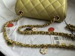 chanel as3738 mini flap bag lambskin enamel gold tone metal yellow 005 luxibags.ru .jpg