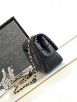 chanel as3744 mini flap bag white lambskin resin gold tone metal black 02 luxibags.ru .jpg