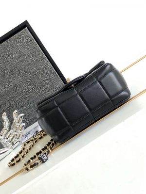 chanel as3744 mini flap bag white lambskin resin gold tone metal black 04 luxibags.ru .jpg