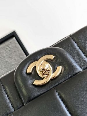 chanel as3744 mini flap bag white lambskin resin gold tone metal black 05 luxibags.ru .jpg