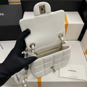 chanel as3744 mini flap bag white lambskin resin gold tone metal white 008 luxibags.ru .jpg