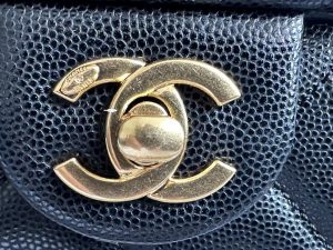 chanel as3757 mini flap bag grained calfskin gold tone metal black 003 luxibags.ru .jpg