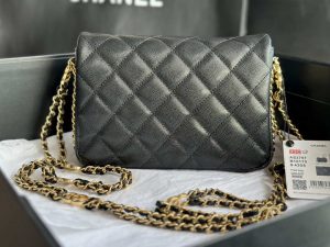 chanel as3757 mini flap bag grained calfskin gold tone metal black 004 luxibags.ru .jpg