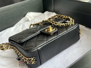 chanel as3757 mini flap bag grained calfskin gold tone metal black 006 luxibags.ru .jpg