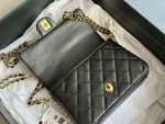 chanel as3757 mini flap bag grained calfskin gold tone metal black 007 luxibags.ru .jpg