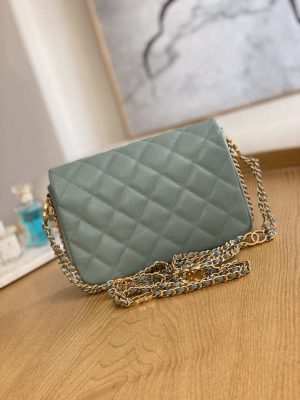 chanel as3757 mini flap bag grained calfskin gold tone metal light green 002 luxibags.ru .jpg