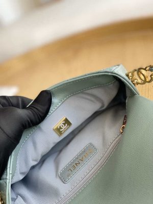 chanel as3757 mini flap bag grained calfskin gold tone metal light green 009 luxibags.ru .jpg