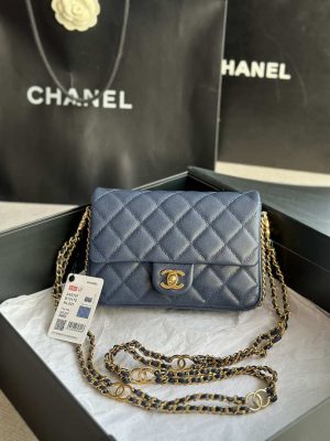 chanel as3757 mini flap bag grained calfskin gold tone metal navy blue 001 luxibags.ru .jpg