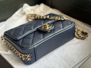 chanel as3757 mini flap bag grained calfskin gold tone metal navy blue 006 luxibags.ru .jpg