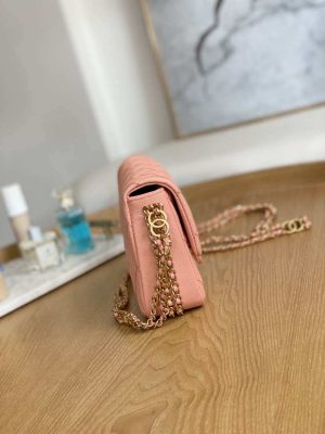 chanel as3757 mini flap bag grained calfskin gold tone metal pink 004 luxibags.ru .jpg