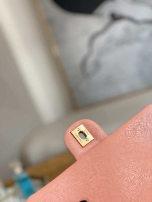 chanel as3757 mini flap bag grained calfskin gold tone metal pink 007 luxibags.ru .jpg