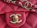 chanel as3757 mini flap bag grained calfskin gold tone metal red 003 luxibags.ru .jpg