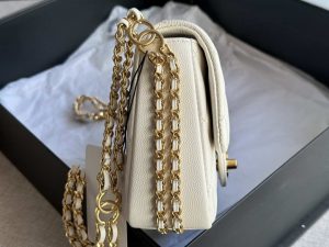chanel as3757 mini flap bag grained calfskin gold tone metal white 005 luxibags.ru .jpg