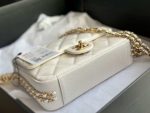 chanel as3757 mini flap bag grained calfskin gold tone metal white 006 luxibags.ru .jpg