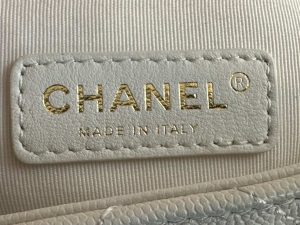 chanel as3757 mini flap bag grained calfskin gold tone metal white 008 luxibags.ru .jpg