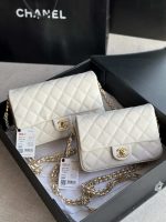 chanel as3757 mini flap bag grained calfskin gold tone metal white 010 luxibags.ru .jpg