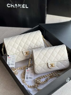 chanel as3757 mini flap bag grained calfskin gold tone metal white 010 luxibags.ru .jpg