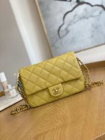 chanel as3757 mini flap bag grained calfskin gold tone metal yellow 001 luxibags.ru .jpg