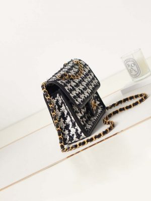 chanel as3767 flap bag woven lambskin black 003 luxibags.ru .jpg