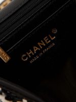 chanel as3767 flap bag woven lambskin black 008 luxibags.ru .jpg