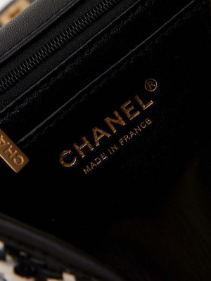 chanel as3767 flap bag woven lambskin black 008 luxibags.ru .jpg