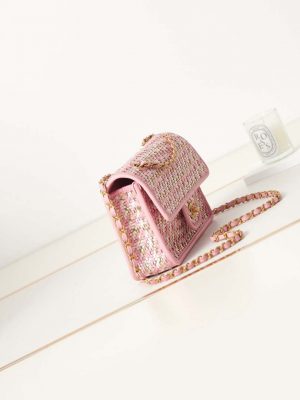 chanel as3767 flap bag woven lambskin pink 003 luxibags.ru .jpg