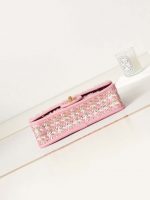 chanel as3767 flap bag woven lambskin pink 006 luxibags.ru .jpg