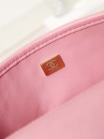 chanel as3767 flap bag woven lambskin pink 009 luxibags.ru .jpg