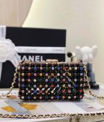 chanel as3771 evening bag glass pearls gold tone metal black multicolor 003 luxibags.ru .jpg