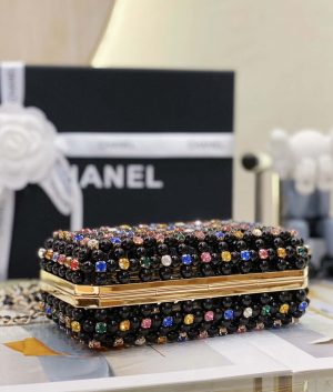 chanel as3771 evening bag glass pearls gold tone metal black multicolor 005 luxibags.ru .jpg