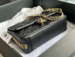 chanel as3777 flap bag grained calfskin gold tone metal black 006 luxibags.ru .jpg