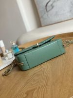 chanel as3777 flap bag grained calfskin gold tone metal green 006 luxibags.ru .jpg