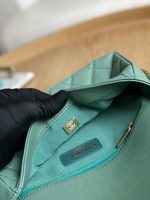 chanel as3777 flap bag grained calfskin gold tone metal green 009 luxibags.ru .jpg