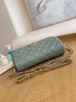 chanel as3777 flap bag grained calfskin gold tone metal light green 005 luxibags.ru .jpg